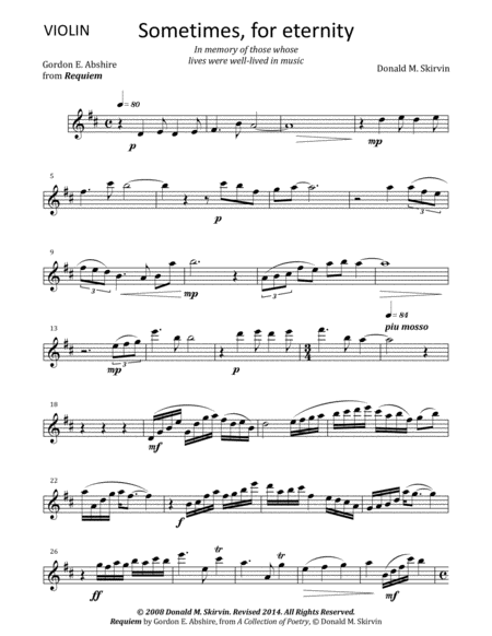 Sometimes For Eternity Violin Part Page 2