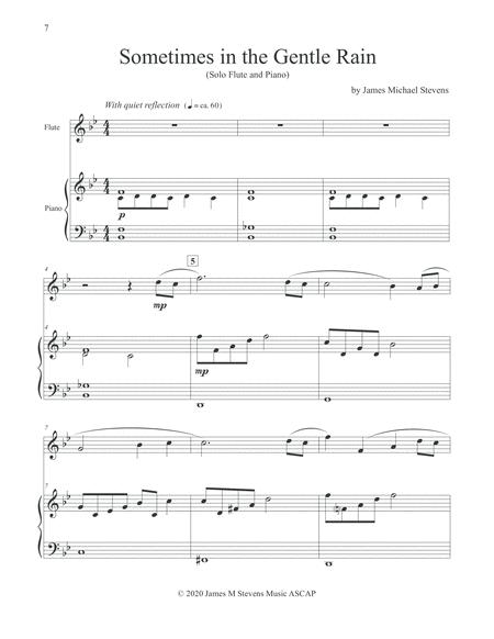 Sometimes In The Gentle Rain Flute Piano Page 2