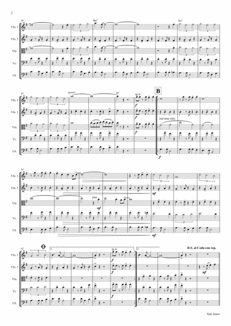 Son Amor Samba String Orchestra Page 2