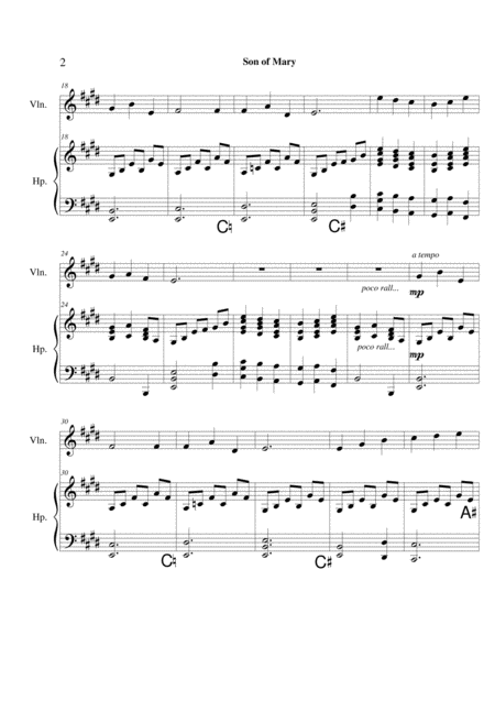 Son Of Mary Violin Harp Page 2