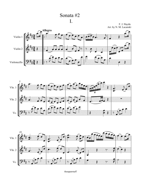 Sonata 2 Movement 1 Page 2