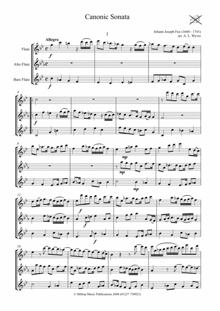 Sonata Canonic Arr 3 Unequal Flutes Page 2