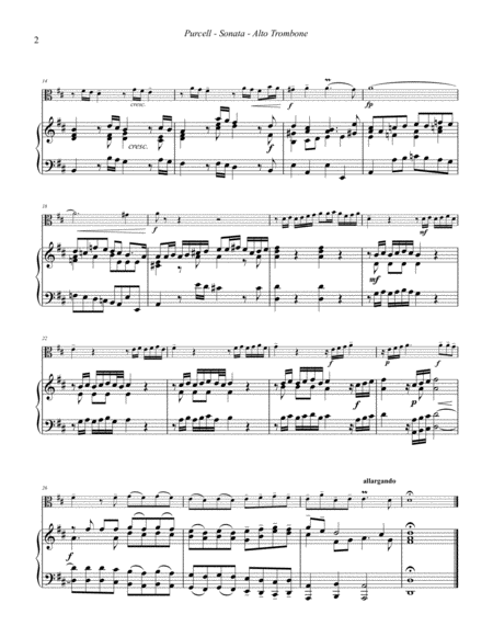 Sonata For Alto Trombone And Piano Or Organ Page 2