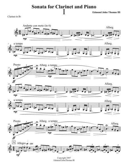 Sonata For Clarinet And Piano Bb Clarinet Page 2