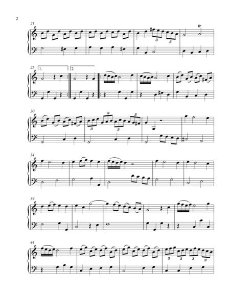 Sonata For Harpsichord 1 Wk 141 Page 2