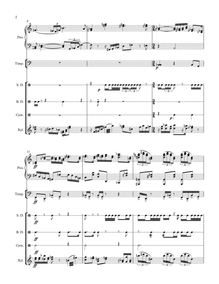 Sonata For Piano And Percussion Page 2