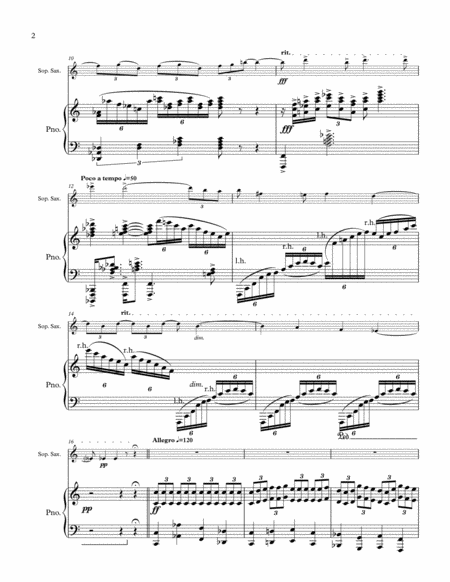 Sonata For Soprano Sax And Piano Page 2
