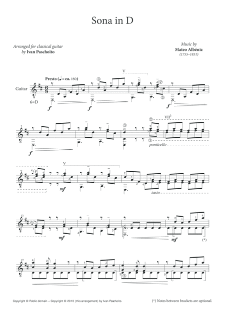 Sonata In D Mateo Albniz Page 2