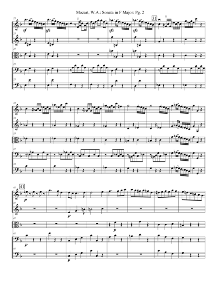 Sonata In F Major No 332 Extra Score Page 2