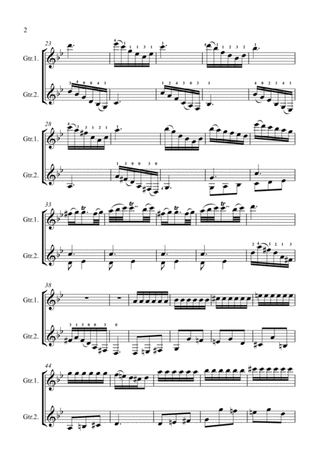 Sonata K 141 Arranged For Two Guitars Page 2