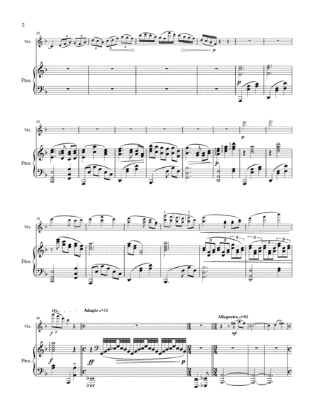 Sonata No 3 For Violin And Piano Page 2