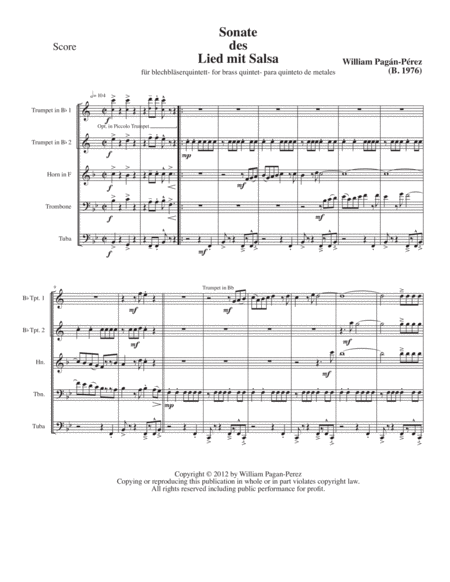 Sonate Des Lied Mit Salsa Page 2