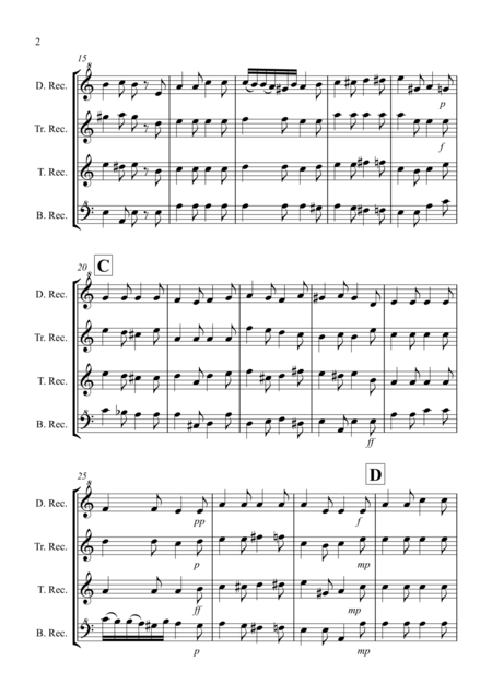 Sonatina By Beethoven For Recorder Quartet Page 2