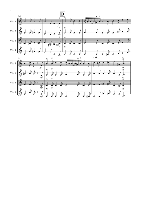 Sonatina By Beethoven For Violin Quartet Page 2