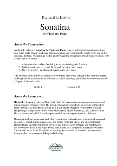 Sonatina For Flute And Piano Page 2