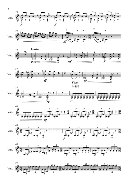 Sonatina For Solo Violin Page 2