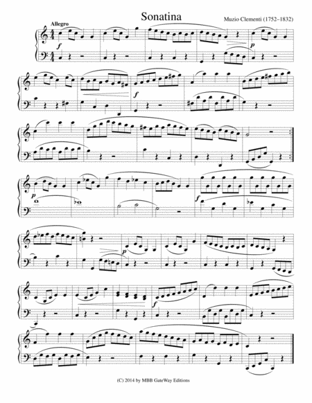 Sonatina In C Major Of Clementi Page 2