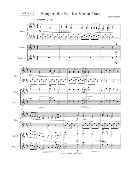 Song Of The Sea For Intermediate Violin Duet Page 2