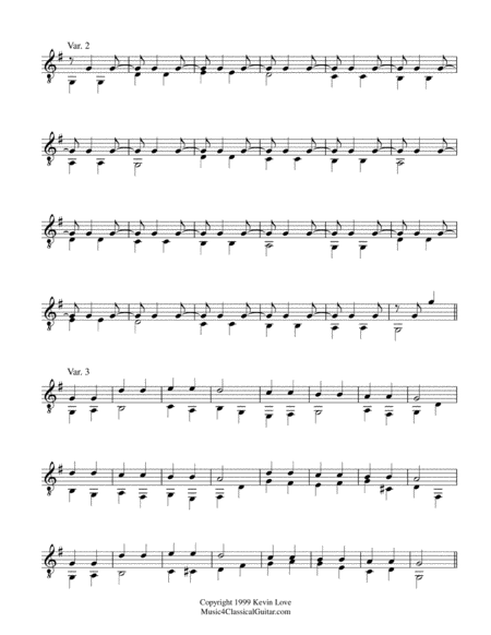 Songs Of Childhood Bk 1 Vol 1 Progressive Variations For Guitar Page 2