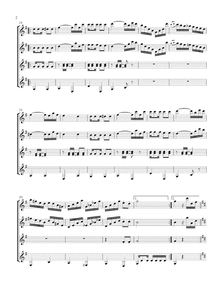 Sons De Carrilhes Guitar Quartet Score And Parts Page 2