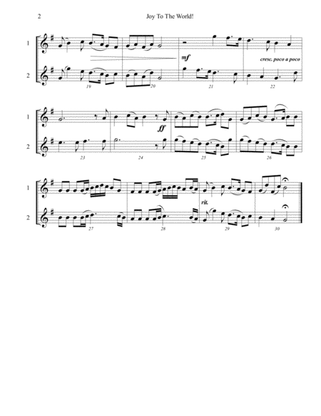 Soprano Recorder Christmas Duet Collection Page 2