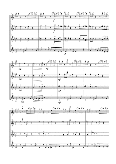 Soul Bossa Nova For Flute Quartet Page 2