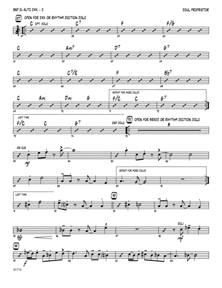 Soul Proprietor 2nd Eb Alto Saxophone Page 2