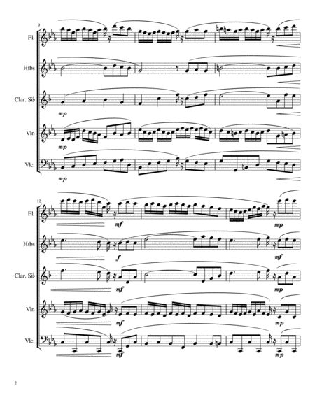 Souvenirs Quintette 3rd Movement Page 2