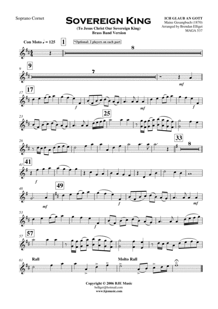 Sovereign King Cornet Trio And Brass Band Score And Parts Pdf Page 2