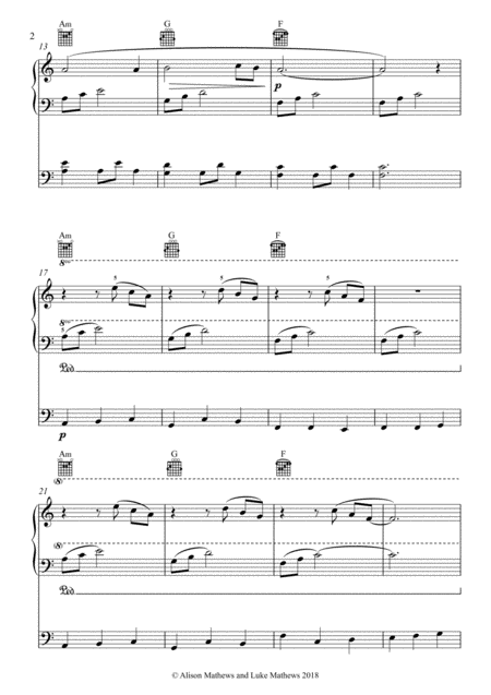 Space Voyage For Piano Bass And Guitar Page 2