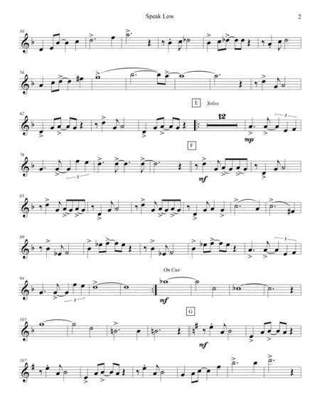 Speak Low Flute 3 Page 2