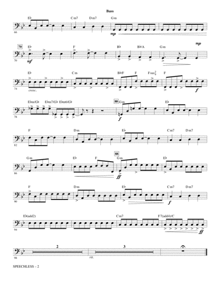 Speechless From Disneys Aladdin Arr Jacob Narverud Bass Page 2