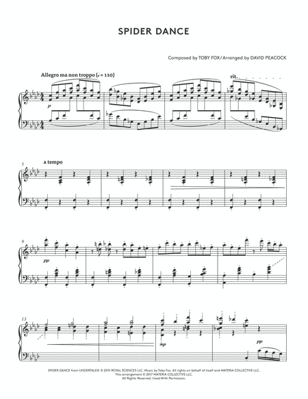 Spider Dance Undertale Piano Collections 2 Page 2