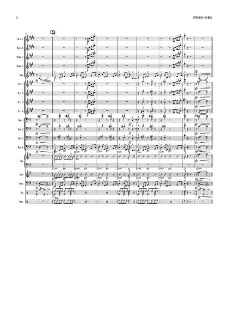 Spinning Wheel Vocal With Big Band Key Em Page 2