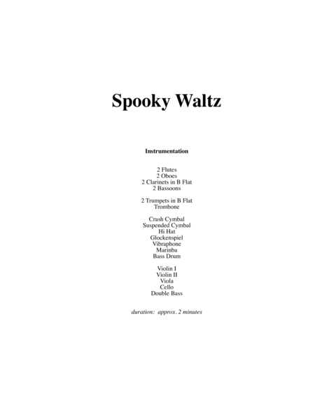 Spooky Waltz From Three Dances For Halloween Full Set Page 2