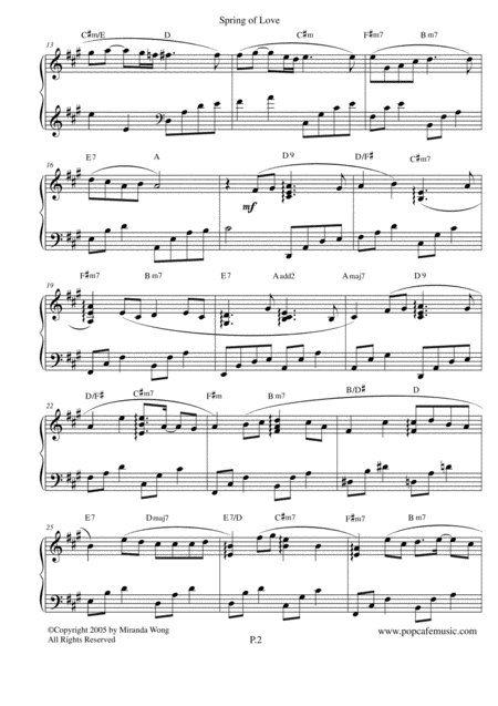 Spring Of Love Romantic Piano Music Page 2