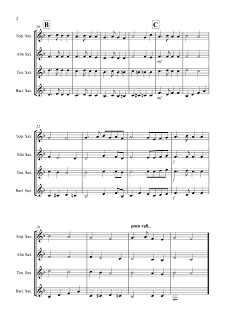 St Anthony Chorale For Saxophone Quartet Page 2