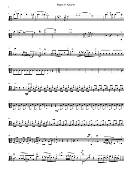 Stage For Quartet Viola Part Page 2