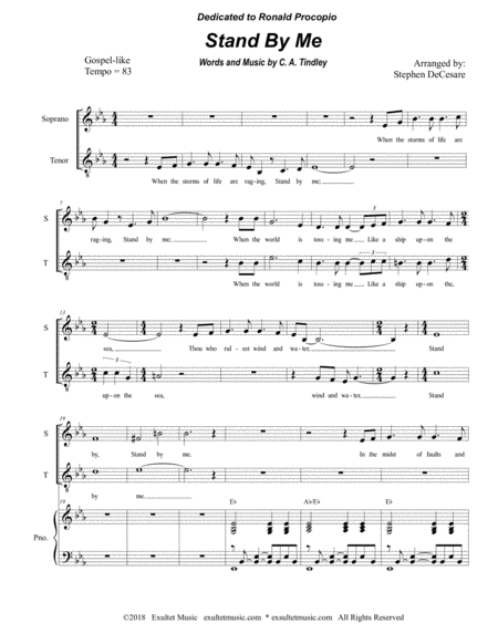 Stand By Me Duet For Soprano And Tenor Solo Page 2