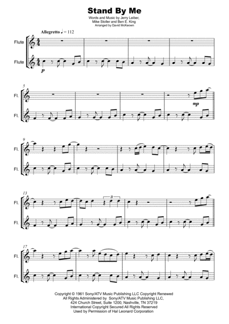 Stand By Me Duet For Two Flutes Page 2