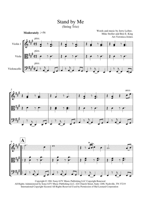 Stand By Me For String Trio With Optional Violin 2 Part Page 2