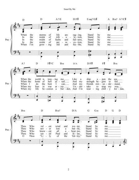 Stand By Me The Hymn Page 2