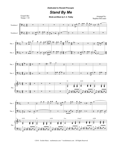 Stand By Me Trombone Duet Page 2