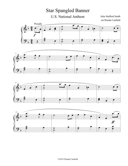 Star Spangled Banner Early Intermediate Page 2