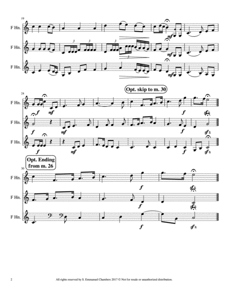 Star Spangled Banner Horn Trio Page 2