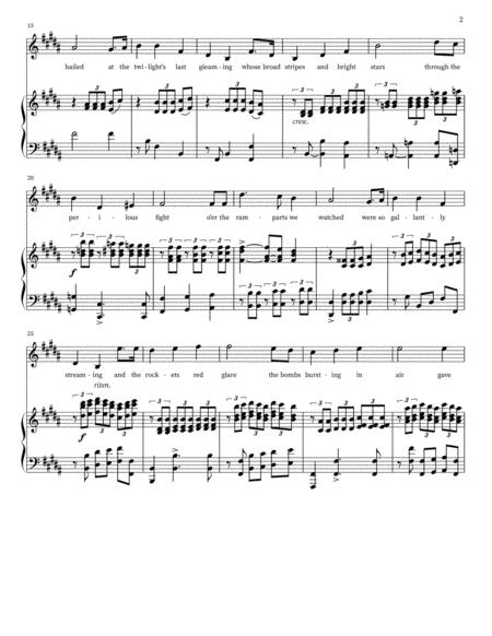 Star Spangled Banner Soprano Piano Op 33 Page 2