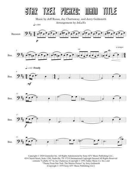 Star Trek Picard Main Title Bassoon Solo Page 2