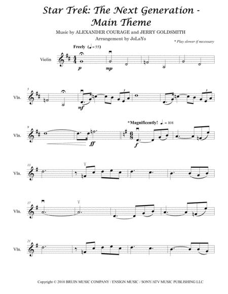 Star Trek The Next Generation Main Title Violin Solo Page 2