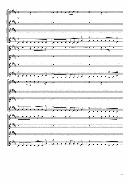 Starlight Quartet Guitar Score Page 2