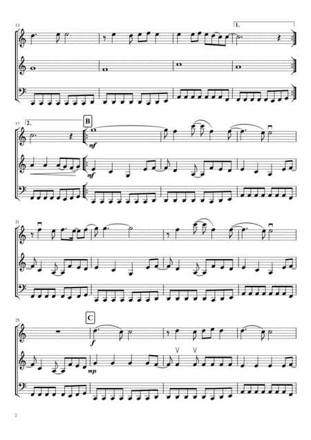 Starlight Violin 1 Violin 2 Cello Page 2